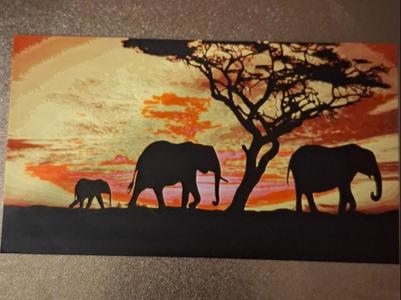 elephant in sunset v2