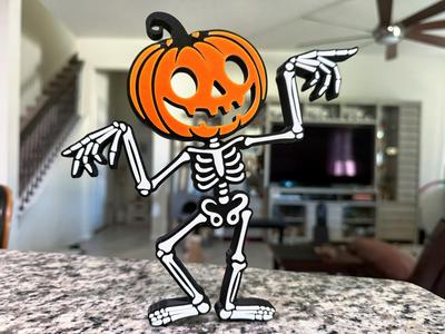 Pumpkin Head Skeleton