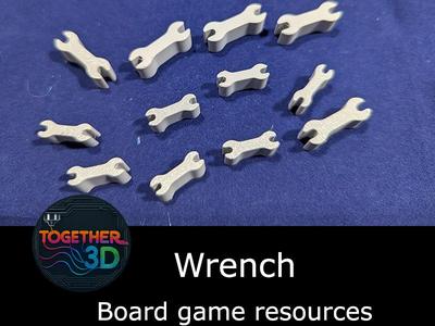 Wrench - board game resource token
