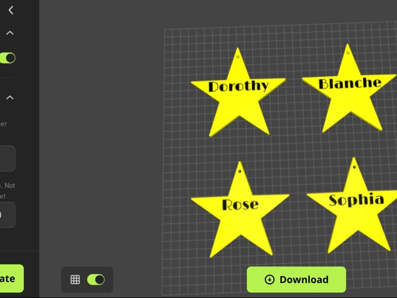 Star name tag generator