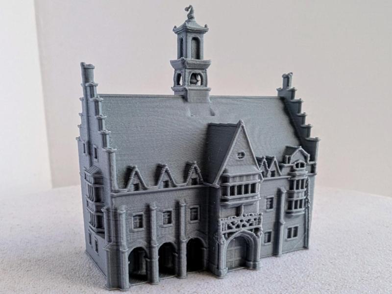 Medieval City Hall miniature 063