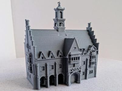 Medieval City Hall miniature 063