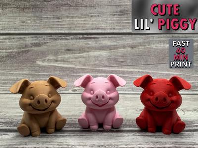 Cute Lil' Piggy - Quick Print