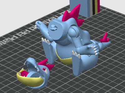 0160 - Feraligart - flexible - articulat - pokemon