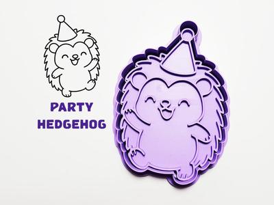 Party Hedgehog Cookie Cutter / Stamp