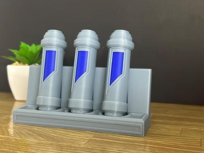 Star Wars Outlaws Bacta Vials and Stand