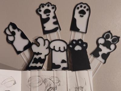 [NO AMS] Kitty Paw Bookmark
