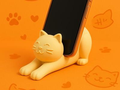 Cat-shaped Phone Holder