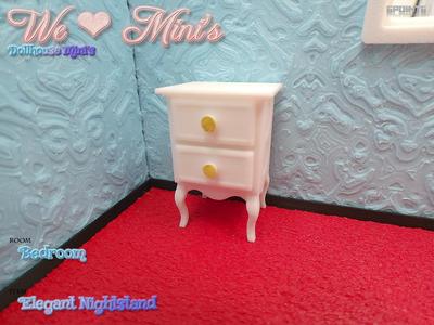 Dollhouse - Elegant Night Stand 1:18 1:12 1:6