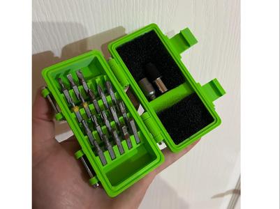 Rugged hex bits storage box