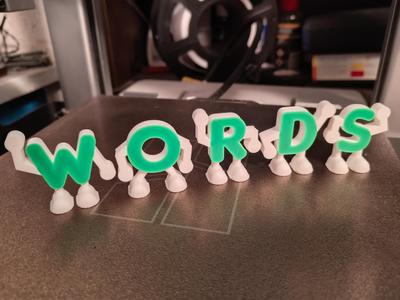 Standing Alphabet – Letters with Character