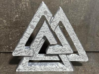 Valknut Odin's Knot Cast Metal Look
