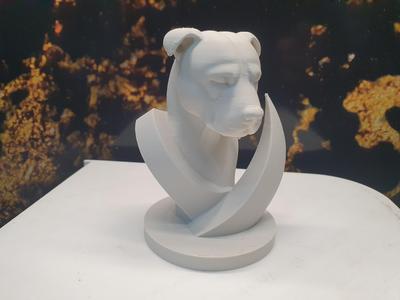 Staffie Skulptur Staffordshire Bullterrier Amstaff