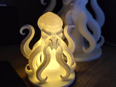 Kraken Night Lamp – Dual Version Candle & RGB