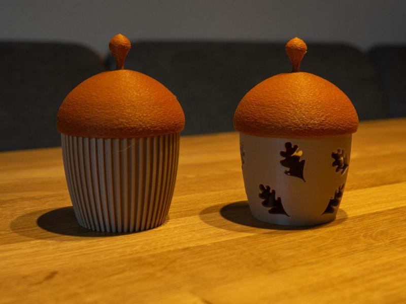 Acorn Container Autumn Decoration Lamp