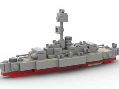 Coastal Defence Ship – XL Brick Model