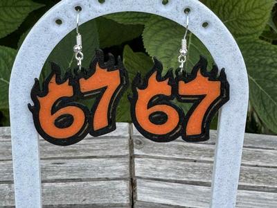 Flaming 67 Earrings