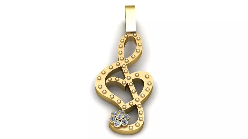 STYLISH HEART DESIGN PENDANT 3D PRINTABLE MODEL