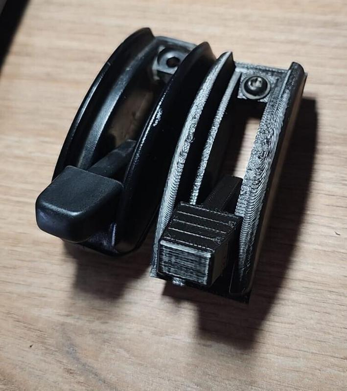 Seat lift handle and body of Fiat Uno Fire 2013