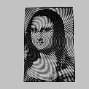 WALL ART - THE FACE OF MONALISA OR GIOCONDA