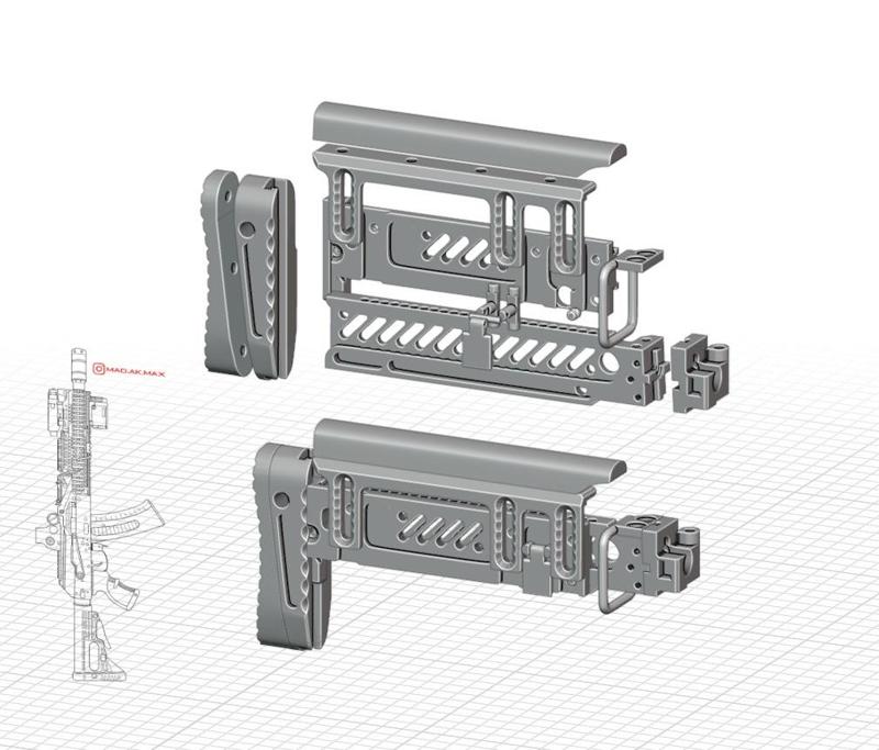 Zenit // Zenitco "Klassika" PT-1 Adjustable Stock AK -  Airsoft - Fully Functional