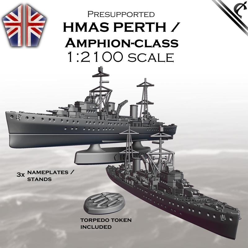HMAS Perth / Amphion-class  -  Royal Navy  -  Presupported