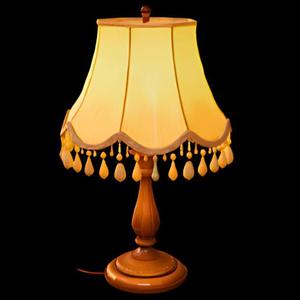 Vintage Table Lamp with Tassels