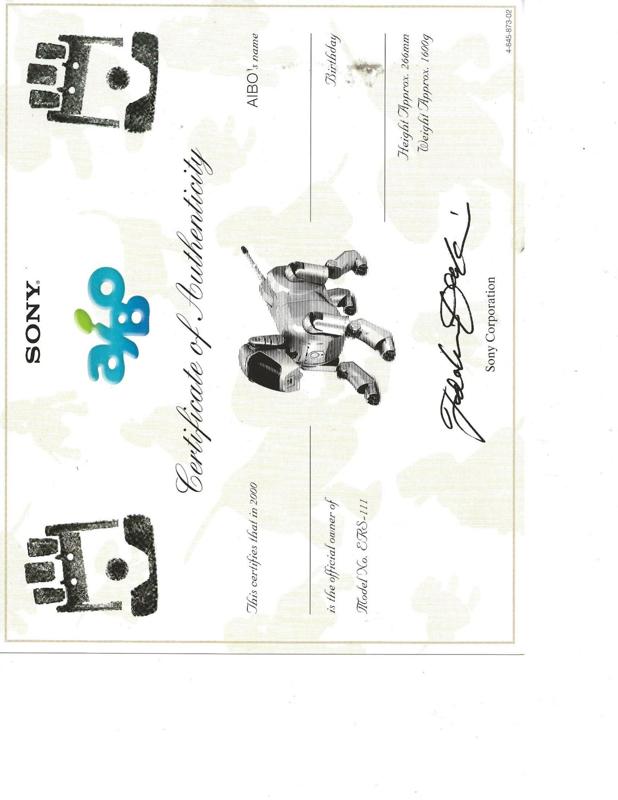 Revive Tail for AIBO ERS 110-111