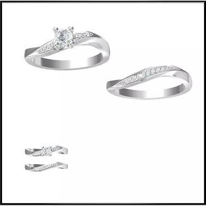 JCD Format Unique bridal set rings jewelry cad cam masters