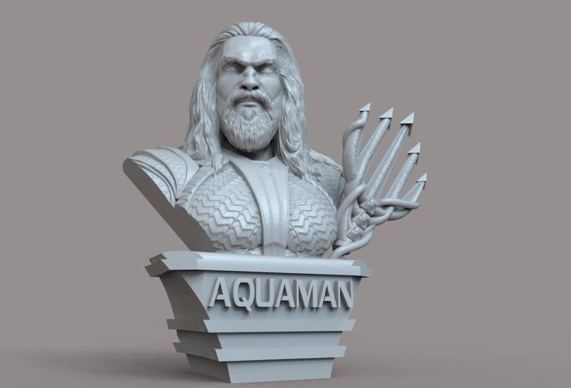 AQUAMAN STL BUST