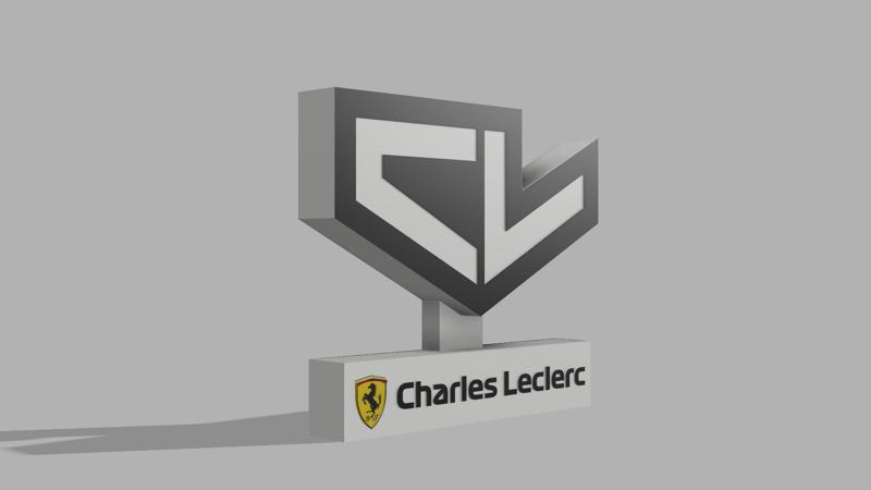 Charles Leclerc logo poster