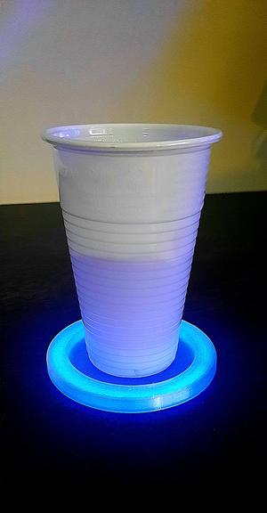 Fluorescent coasters