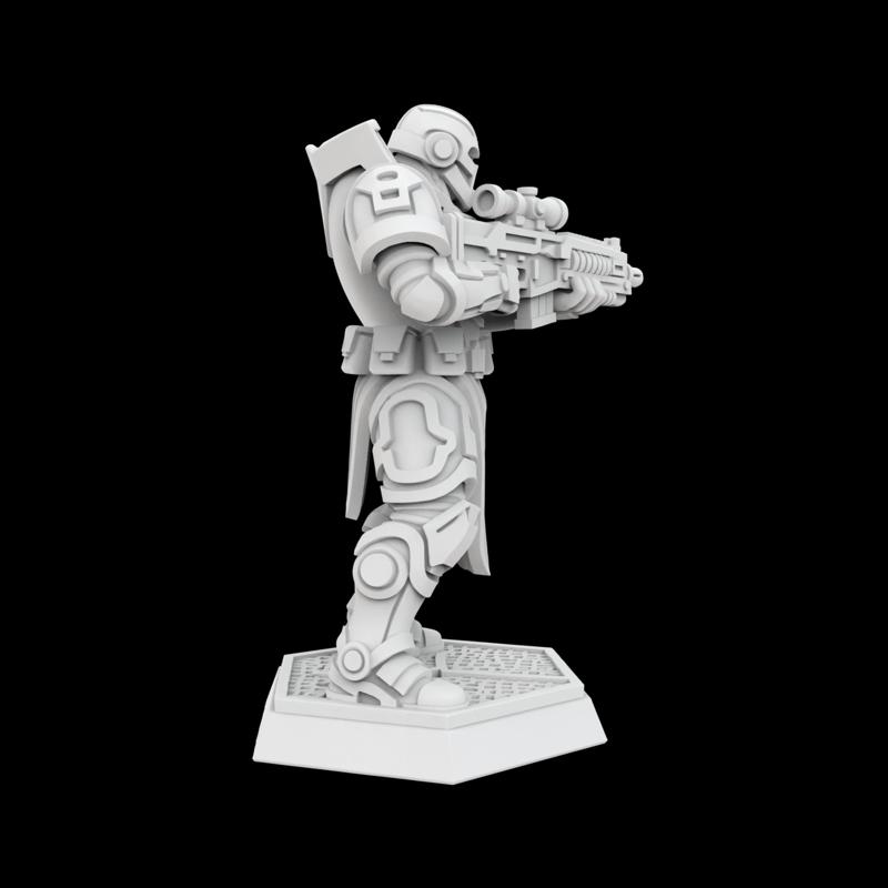 Cyberpunk Soldier 3D Printable Miniature