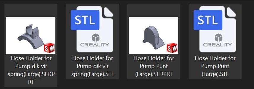 Hose folder for HPA hand pump 300 Bar