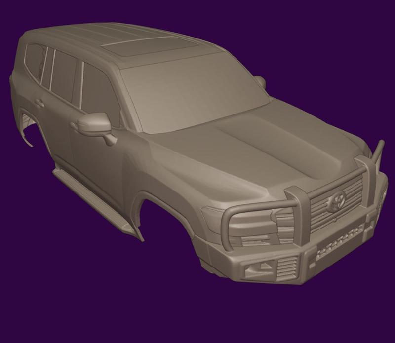 RC CAR 2022 LANDCRUISER 300 SERIES TOYOTA 3D PRINT STL
