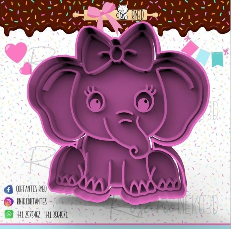 Baby elephant cookie cutter - Baby elephant cookie cutter