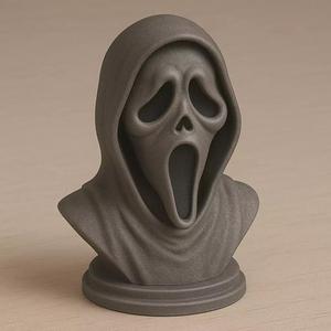 Scream Mask Bust 3D Print Model  Halloween Horror STL