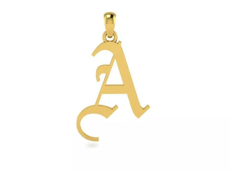 Olde English Pendant Letter A