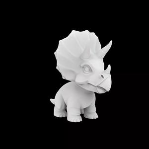 Baby Triceratops Figurine 3D Print Model