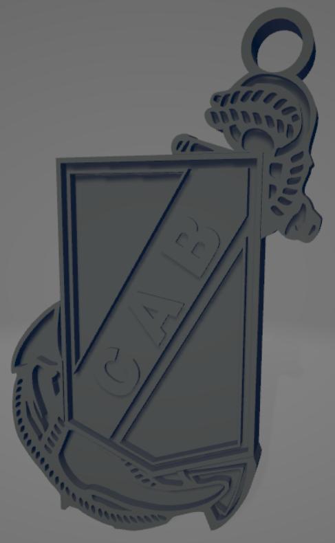 Llavero bicolor del Club Atlético y Social Guillermo Brown