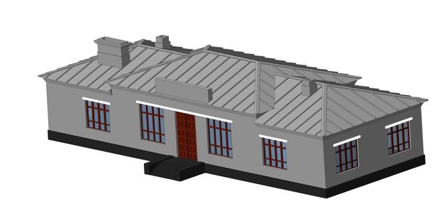 Typical project of the station building for 50 passengers.