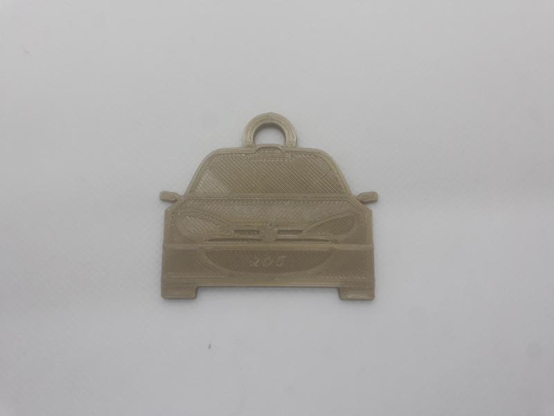 Peugeot 206 WRC key ring