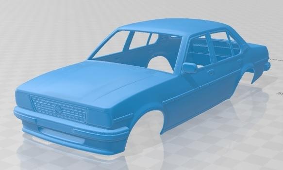 Opel Ascona 1975 Printable Body Car