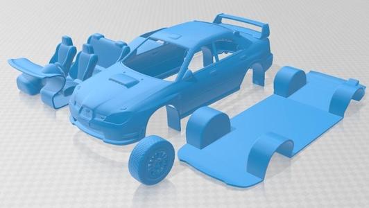 Subaru Impreza WRX STI 2006 Printable Car