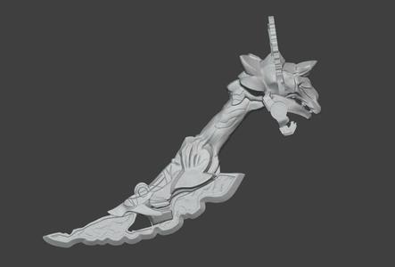 01 Sentai Gojuger Dark Wolf Decalibur 50 - Custom