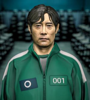 1/6 1/12 Squid Game 2 001 Hwang In-ho Lee Byung-hun headsculpt bust