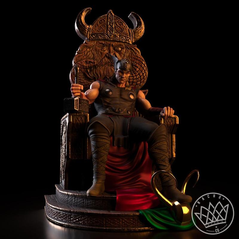 Fan Art - Thor King of Kings - Statue