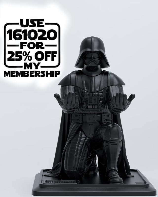 Kneeling Darth Vader Pen Holder