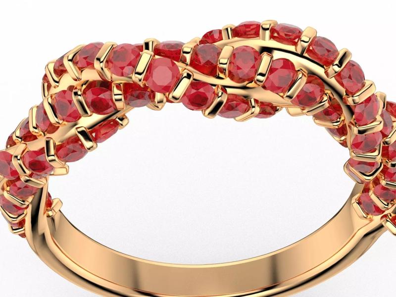 Twisted Diamond Ring