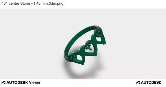 Triple Heart Shaped Ring